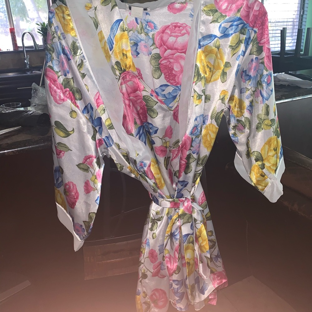 Silk gown and robe